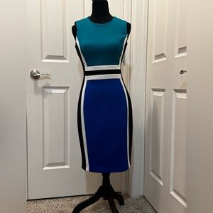 ✨NWOT✨ Calvin Klein Gorgeous Color Block Dress ✨